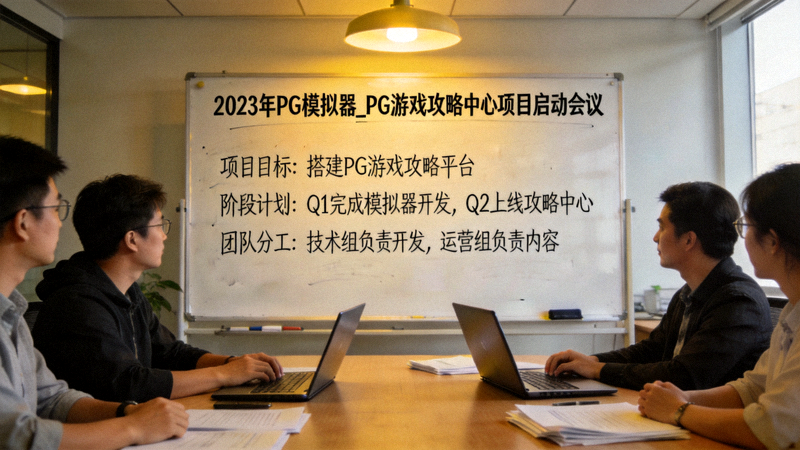 2023年PG模拟器_PG游戏攻略中心项目启动会议白板规划照片