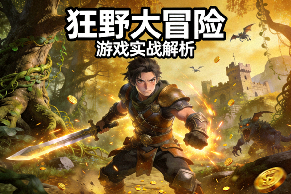 《狂野大冒险》游戏实战解析封面图，展示游戏角色与场景