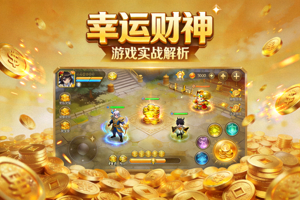 《幸运财神》游戏实战解析封面图，展示游戏界面与金币元素