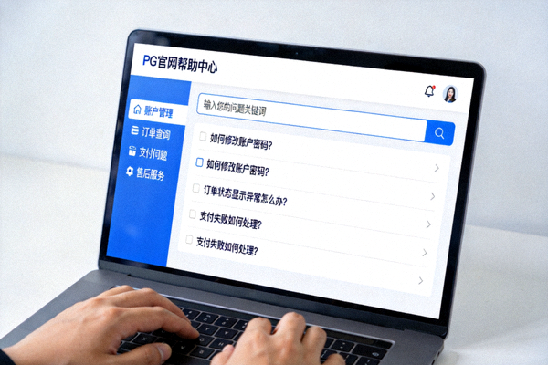 用户在PG官网帮助中心页面查找问题答案的界面截图